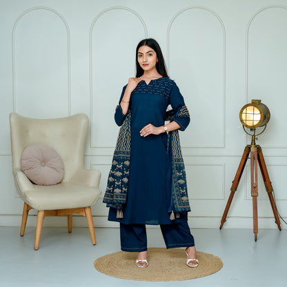 Midnight Indigo Suit Set