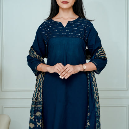 Midnight Indigo Suit Set