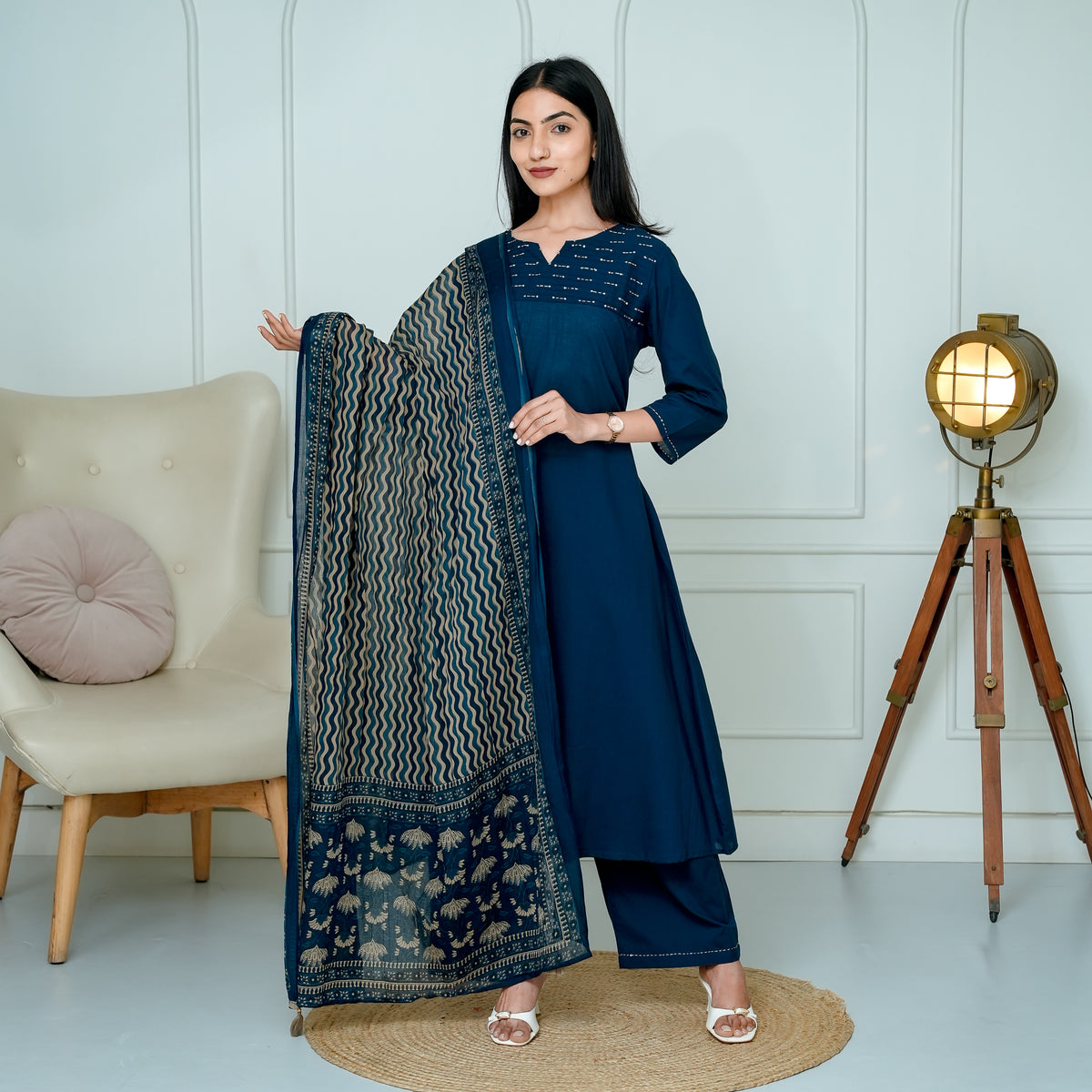 Midnight Indigo Suit Set